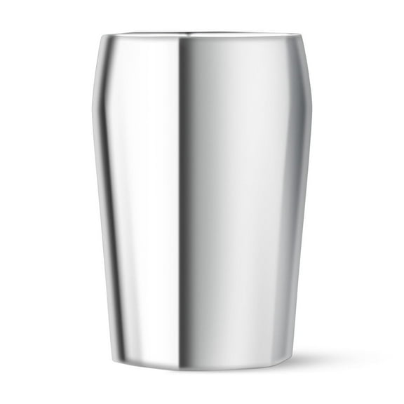 nambe Rivet Wine Chiller (4" x 7") - Freezer Safe Modern Alloy for Cooling Wine or Champagne, Contemporary Cradling Shape, Stylish and Functional Addition to Any Bar, Party, Cart Decor