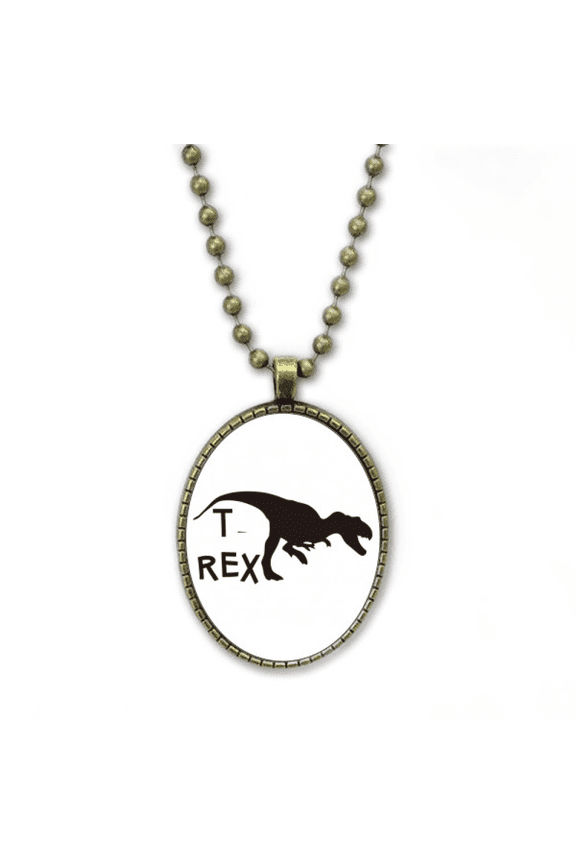 name dinosaur carnivorous hunting necklace vintage chain bead pendant jewelry collection