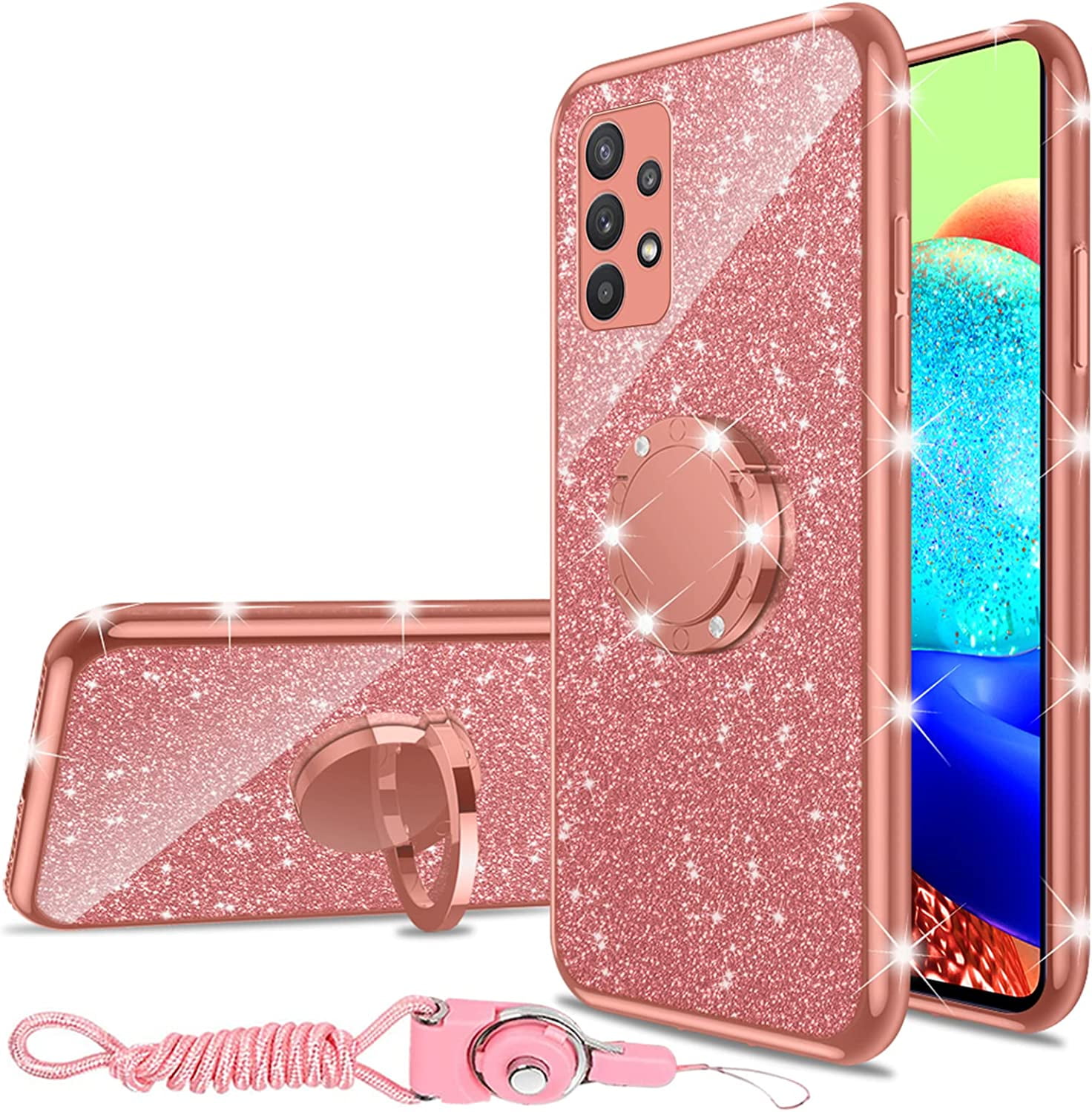 For Samsung Galaxy A53 5G Cute Flower Phone Case Mount Bag Silicone Back  Cover For Samsung Galaxy A53 5G Shockproof Bumper Coque
