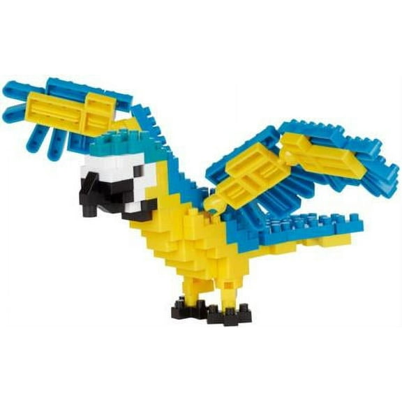 nanoblock - Blue-and-Yellow Macaw, [Birds], nanoblock Collection Series Building Kit