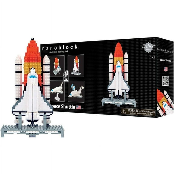 nanoblock Deluxe Edition Level 6, Space Shuttle, 1600 Pieces