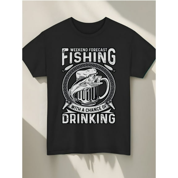 natee Men's Christian Fishing Shirts with Mark 1:17 Bible Verse & Fish Design - Breathable Summer Casual T-Shirts, Religious Gifts for Men, Machine Washable Round Neck Tee, Spiritual Gift Item | Gra