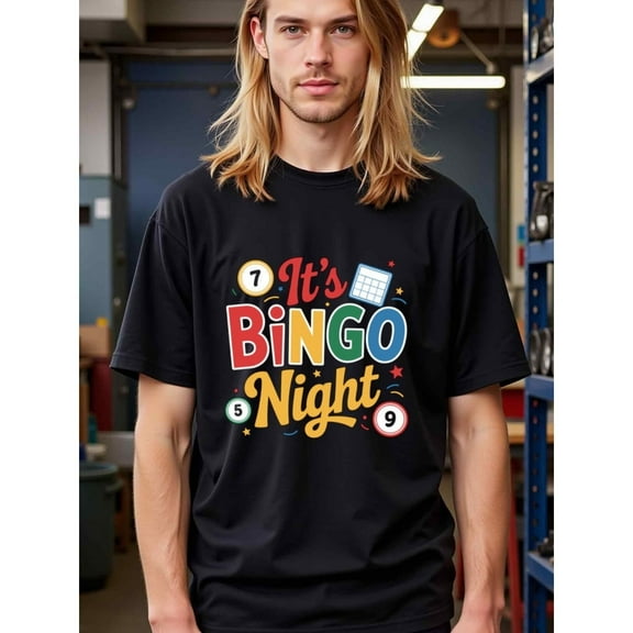 natee Fun It's Bingo Night Tee for Game Night Enthusiasts, ,