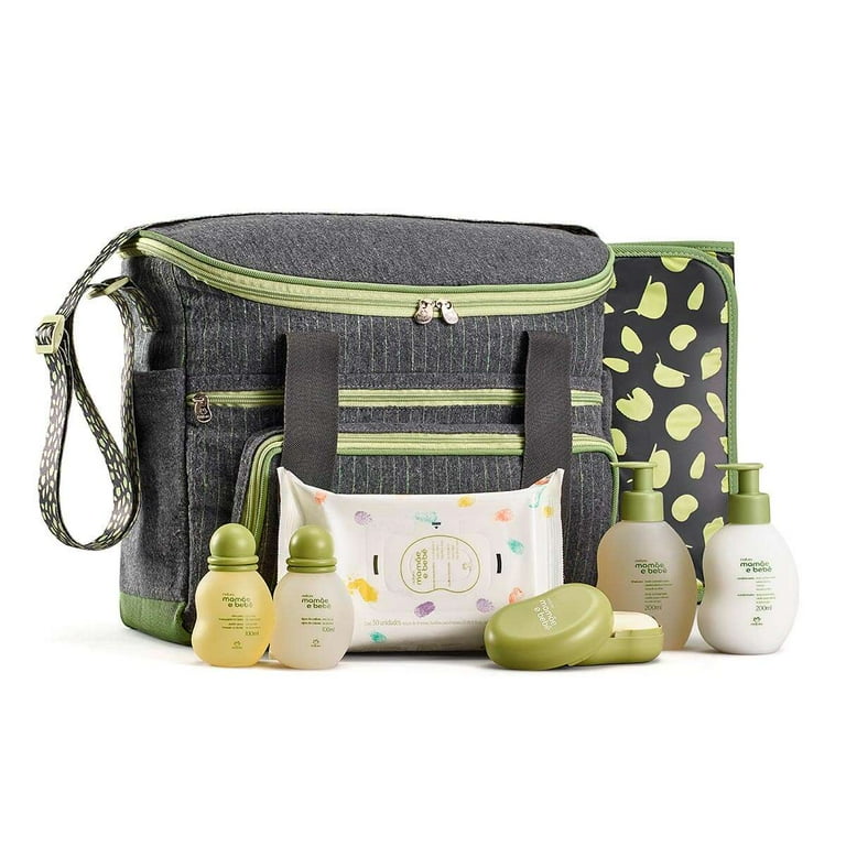 natura - Linha Mamae e Bebe - Conjunto Bolsa com Trocador