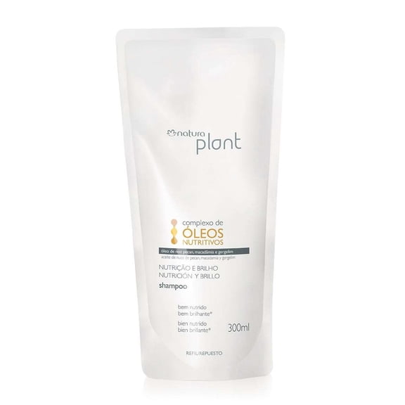 natura - Linha Plant (Nutricao e Brilho) - Refil Shampoo 300 Ml - (Plant (Nutrition & shine) Collection - Refill Shampoo 10.14 Fl Oz)