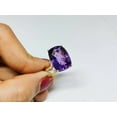 thumbnail image 1 of natural amethyst ring purple gemstone promise ring cushion cut February birthstone ring silver ring, 1 of 2