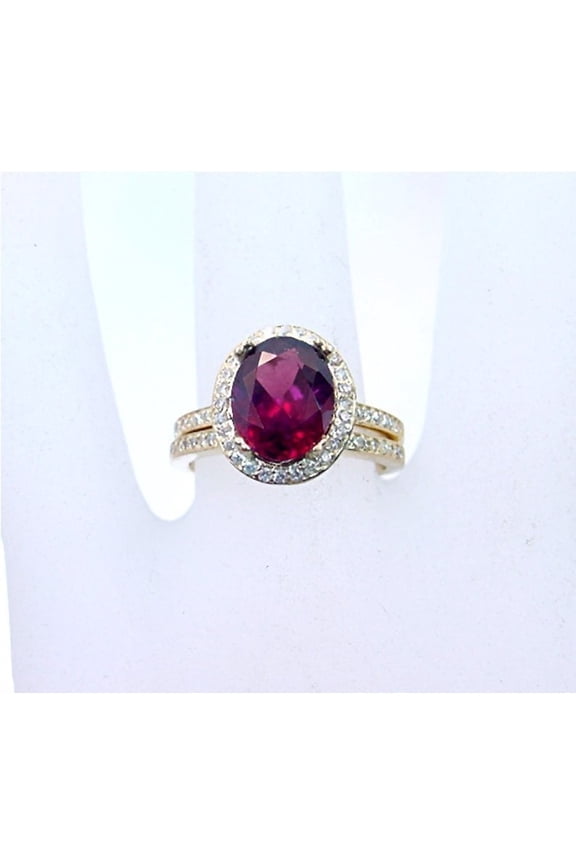 natural garnet ring 925 sterling silver solitaire engagement ring January birthstone red gemstone ring