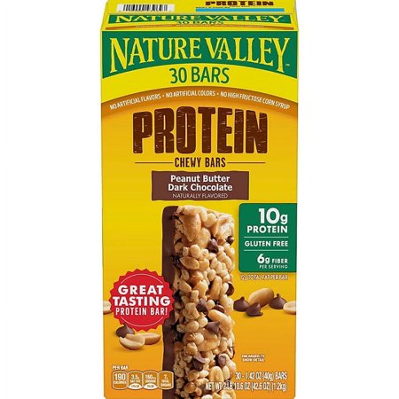 nature valley peanut butter dark chocolate protein bars 30 pk