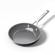 naturepan 8 inch Ceramic Nonstick Skillet, Diamond-Titanium Coating, Dishwasher/Oven Safe, Gray