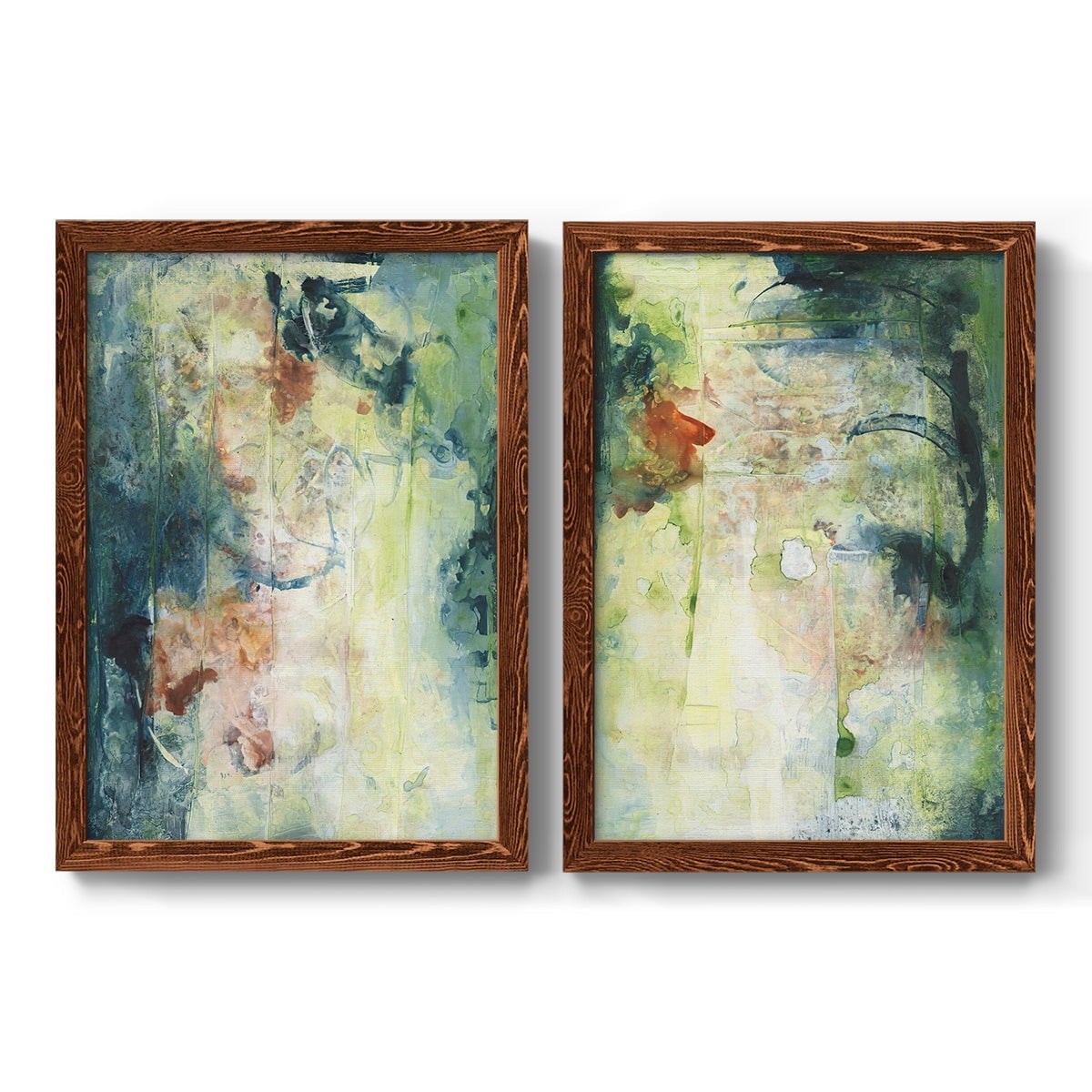 Nature's Elements I - Premium Framed Canvas 2 Piece Set - Ready to Hang
