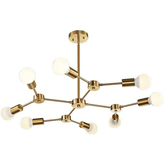 nauticaz RNJ27 Chandelier Ceiling Light, Brass Antique fir living room