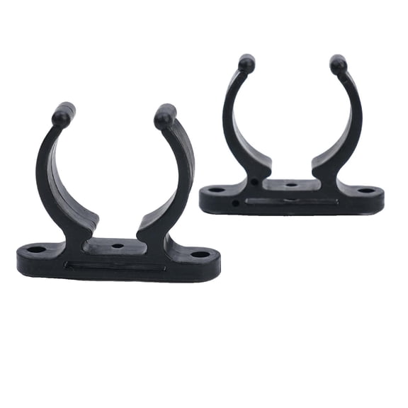 navestar 2 Pc Boat Hook Clip Boat Hook Clip Marine Nylon Split Paddle Rod Holder Clip for 38mm 1.5 inch Pole Nylon Bicycles Accessries
