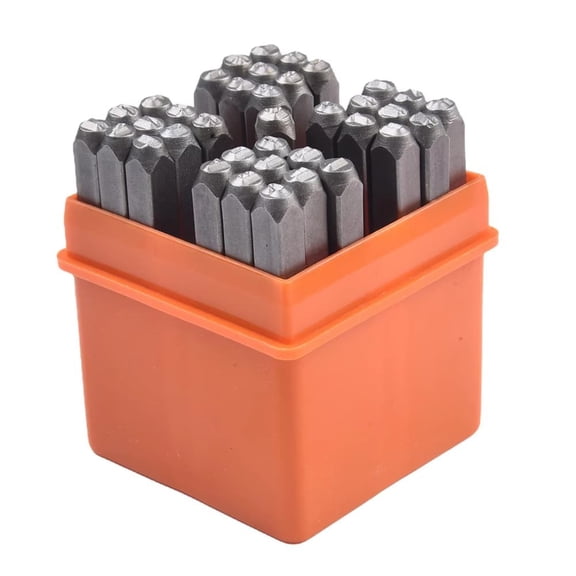 navestar 37 Piece Heart Stamping Set Carbon Steel 3mm Metal Punch Stamps for Personalizing Jewelry Leather Wood Plastic and Marking Tools