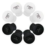 navestar 4/8Pcs Baseball Gloves Lock Plastic Single Hole Spring Adjustment Cord Locks Buckle Softball Glove Cord Locks Replace Parts 4 Black + 4 White