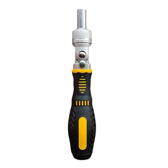 navestar 72-Tooth Ratchet Two-Way Screwdriver Set Bendable Labor-Saving Screwdriver Bits A