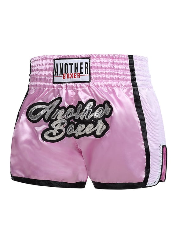 Comfortable Fiber Blend Boxing Shorts for Adults Suitable for mma Workouts Pink M