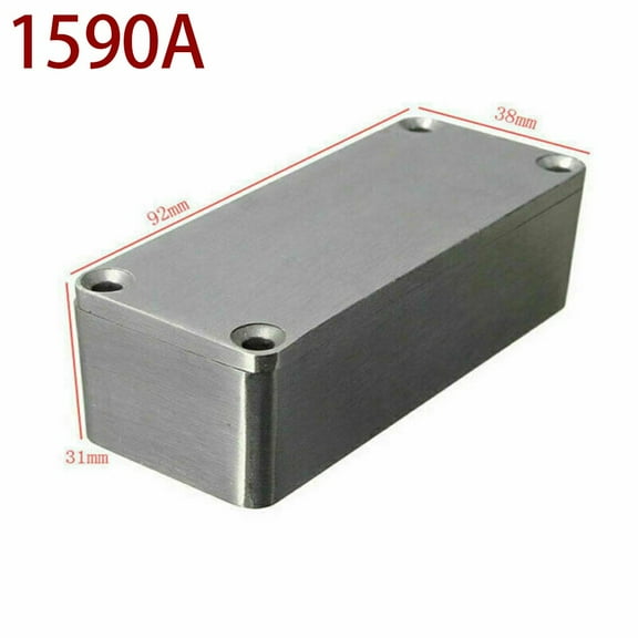 navestar Effect Aluminum Box Metal Electric Case Instrument Silver Enclosure Project Box for Test Measurement Tool Accessory 1590 A (92 As A 1M mm