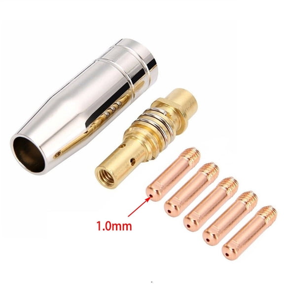 navestar Mb15 15Ak Mig Welding Contact Tip 0.6mm/0.8mm/0.9mm/1.0mm/1.2mm Protective Nozzle for Rilon Riland Jasic Welding-Tool Accessory 1.0mm