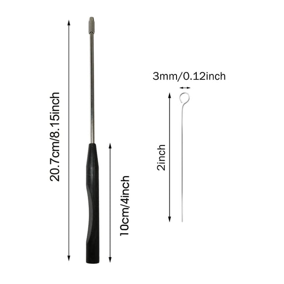 navestar Mycology Inoculation Loop and 50 Nichrome Rings for Lab Culture Sample Preparation on Agar Plates Stainless Steel Tool 3mm