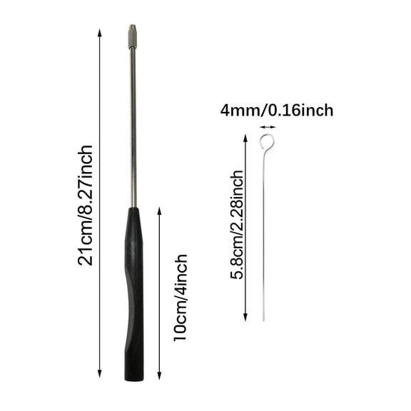 navestar Mycology Inoculation Loop and 50 Nichrome Rings for Lab Culture Sample Preparation on Agar Plates Stainless Steel Tool 4mm
