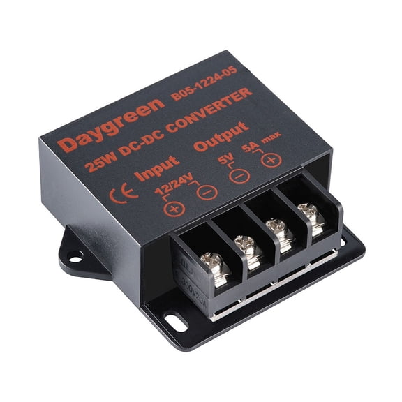 navestar Professional Dc 12V 24V to Dc 5V 5A 25W Power Converter for Various Applications with Short Circuit Protection
