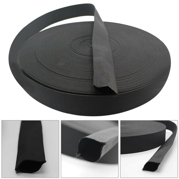 navestar Sheathed Cable Cover Heavy Duty 25Ft Nylon Protective Sleeve Cover for Mig/Stick Welding Cables/Hydraulic Hoses