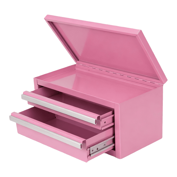 navestar Three Layer 3 Drawer Storage Box Organizers Toolbox for Tools Art Supplies Makeup Accessories with Eva Liners and Smooth Rails Pink