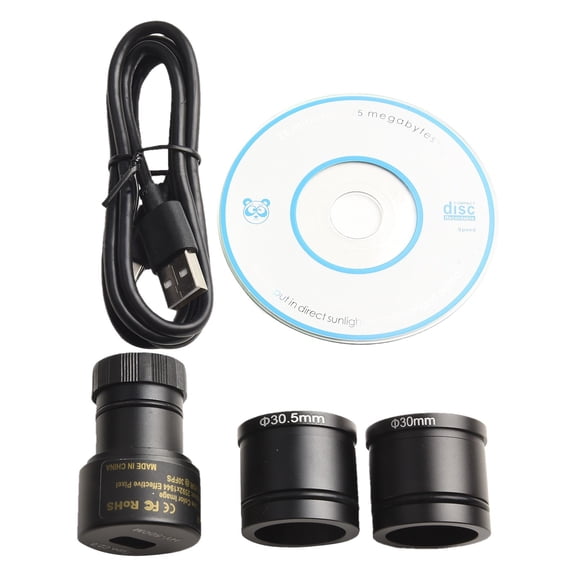 navestar Usb 5Mp Cmos Microscope Camera with Eyepiece Adapter Supporting 23 2mm 30mm 30 5mm for High Resolution Industrial Imaging