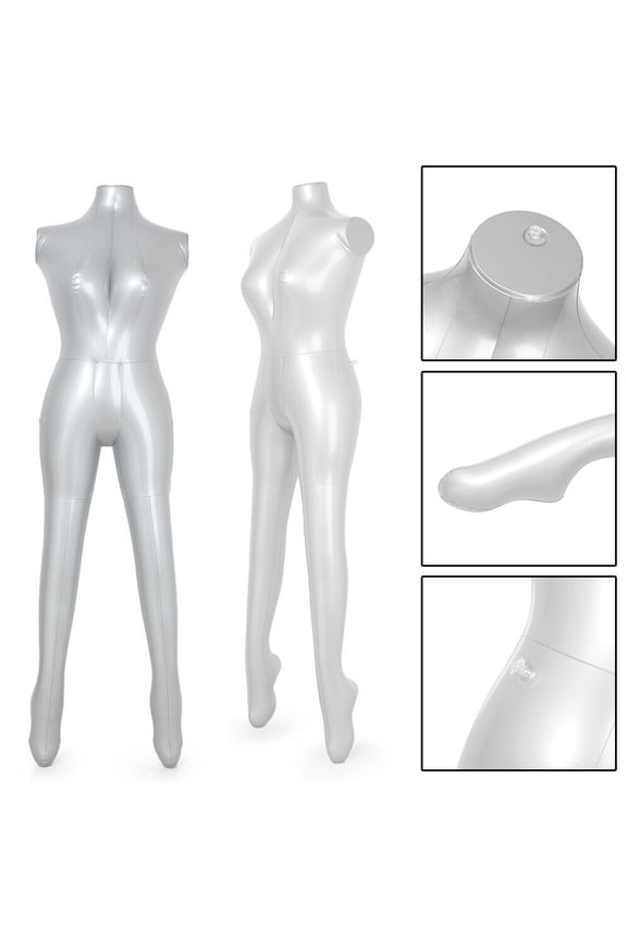 Woman Female Inflatable Model Dummy Torso Mannequin Armless Display Fashion Women Full Body Dress Form Display Inflatable Model