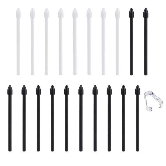 navor 20pcs Pen Replacement Nibs Kit with Tweezer – ABS Stylus Tips for Samsung Galaxy Tab S6 Lite/S7 FE/S8/S9/S10/S10+ Ultra