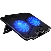 navor Laptop Cooling Pad with Quiet Fans for 10 -15.6  Laptop/Notebook, Cooling Mat Stable Stand, Adjustable Height, with USB Interface for Desk/Lap Use