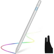 navor Stylus Pen Compatible with iPhone iPad Pro and Other Tablets, Digital Active Pencil Fine Tip Stylist for Touch Screens -Silver