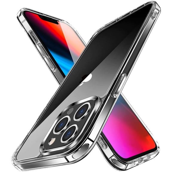 navor Transparent Phone Case Compatible with iPhone 13 Pro Max 6.7-inch Lightweight Anti-Yellowing Scratch-Resistant Slim Fit [Clear]