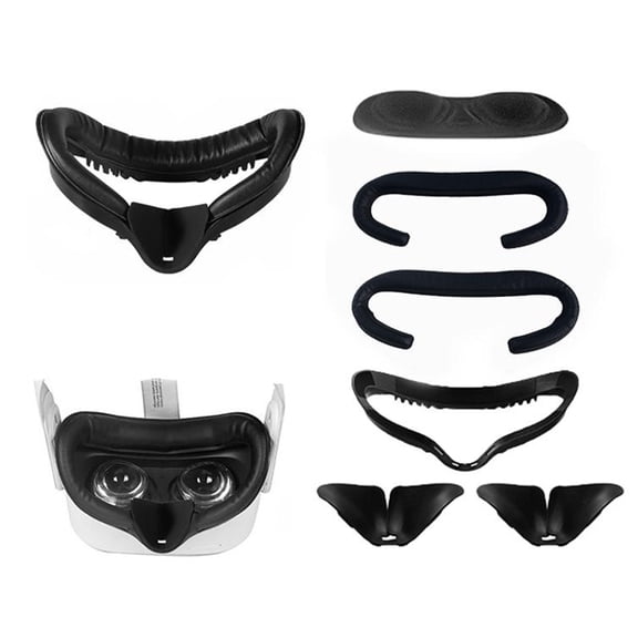 navor VR Face Cover Kit for Oculus Quest 2 with PU Foam & Lens Protector
