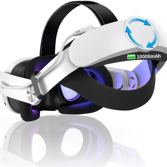navor VR Head Strap with 10000mAh Battery for Meta Quest 3 & 3S Controller