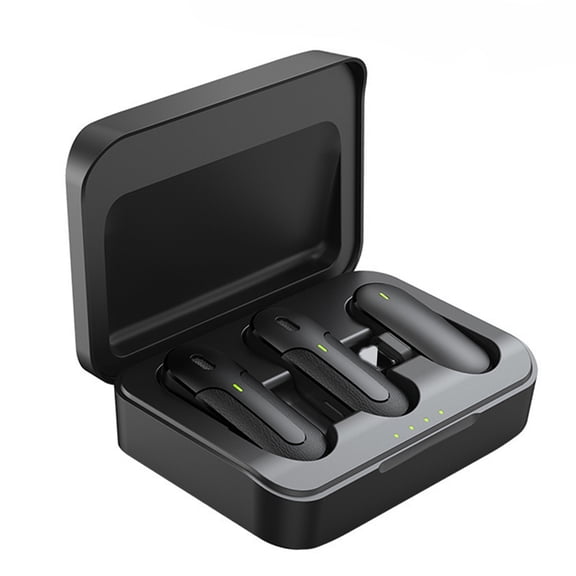 navor Wireless Lavalier Microphone with Charging Case Dual Clip-On Mics, Lightning Receiver, 40H Battery, Noise Reduction, Plug & Play