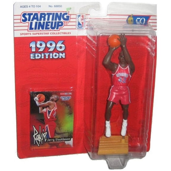 Jerry Stackhouse 1996 Edition Starting Lineup NBA Action Figure with Rookie Card