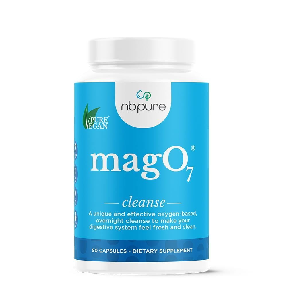 nbpure MagO7 Oxygenated Magnesium Colon Cleanse and Detox, 30 Capsules