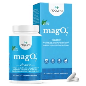 NBPure MagO7 Oxygenated Magnesium Colon Cleanse and Detox, 30 Capsules