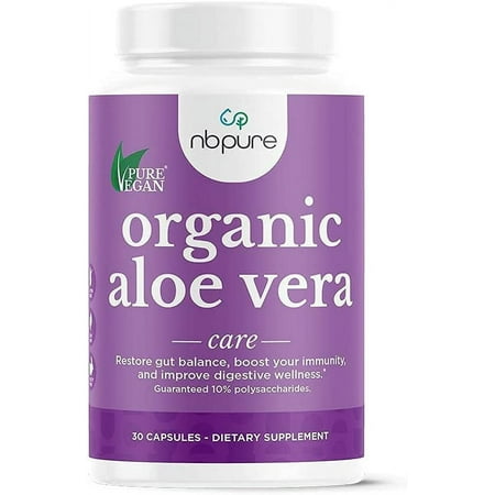 NB Pure Aloe Vera (10% polysaccharides) 30 Veg Caps