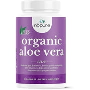 NBPure Organic Aloe Vera, Restore Gut Balance, Immunity Support and Digestive Wellness, 30 Vegan Capsules