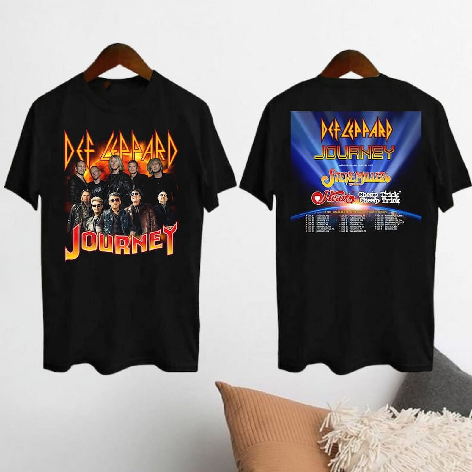 2024 Def Leppard And Journey Summer Stadium Tour Shirt, Def Leppard Fan