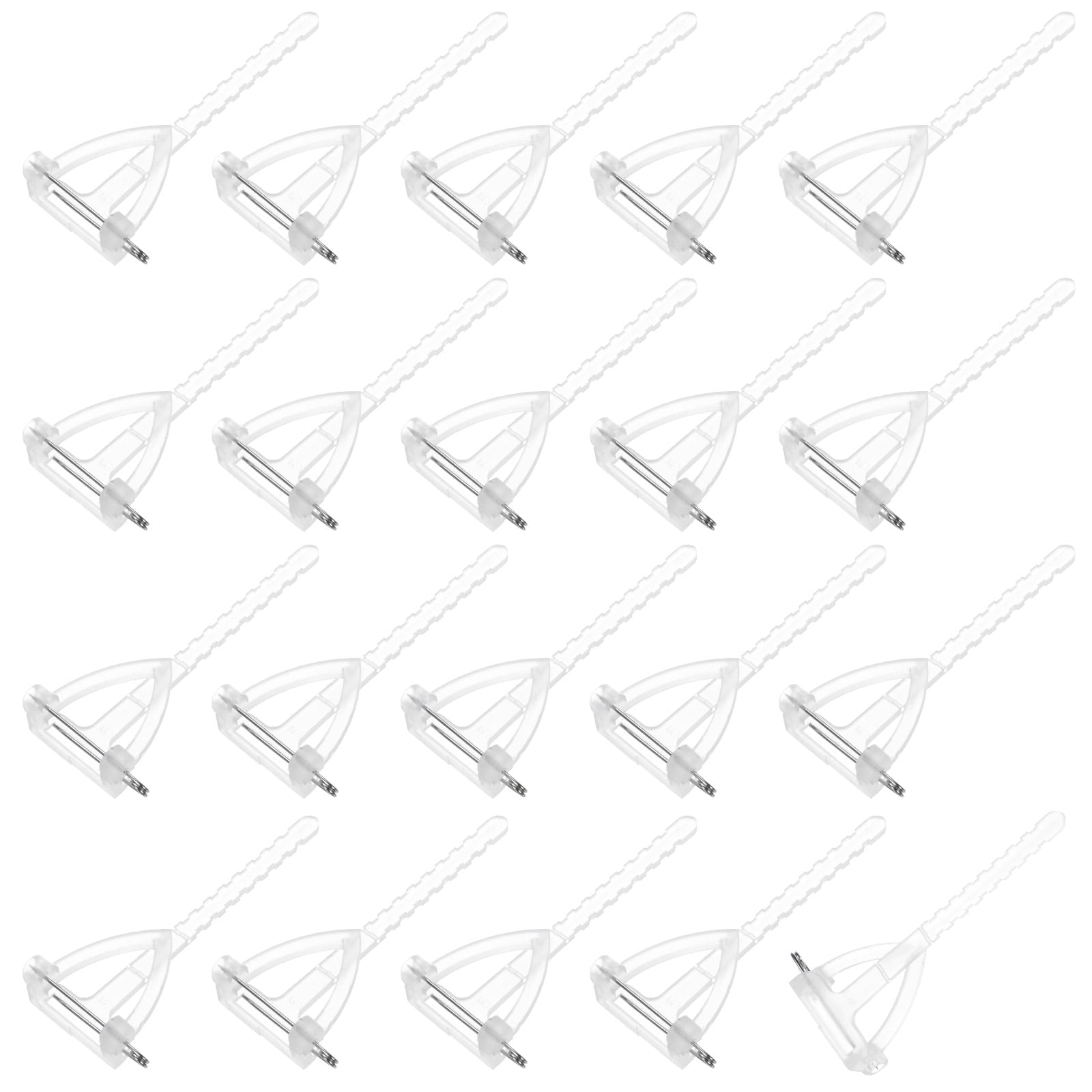 &nbsp;240-Pack Boutonnieres Safety Pins, Plastic Triangle Corsage Pin Buttonhole Flowers Pins for Wedding/Bridegroom Brooch/Party, T Shape Safety Clips Holder [6.5cm, White]