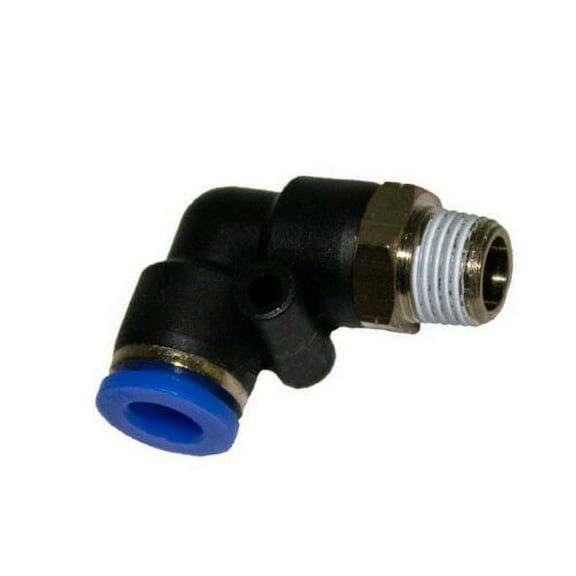 (4)1/4" OD Tube X 1/8" NPT Pneumatic Fitting, Elbow Push To Connect Air Fitting
