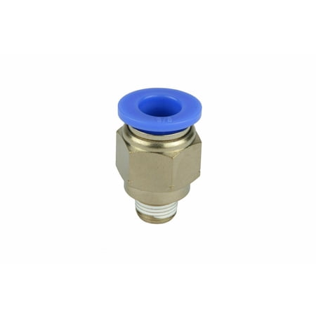 (4) 3/8" OD Tube X 1/8" NPT Pneumatic Fitting, Push To Connect Air Fitting
