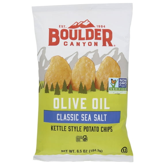  Boulder Canyon Kettle Chips Olive Oil 6.5 Ounce Pack Of 12