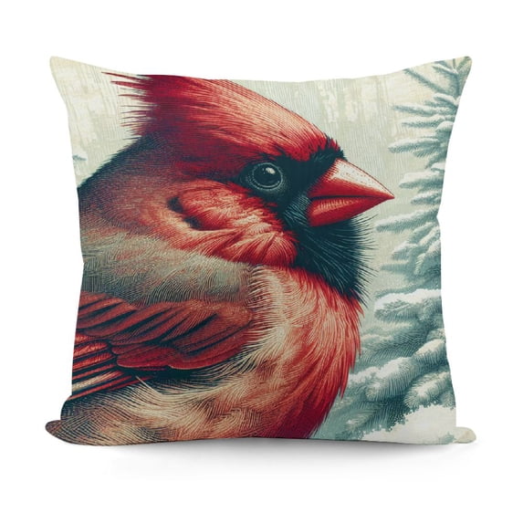  Christmas Square Pillowcase Linen for Sofa