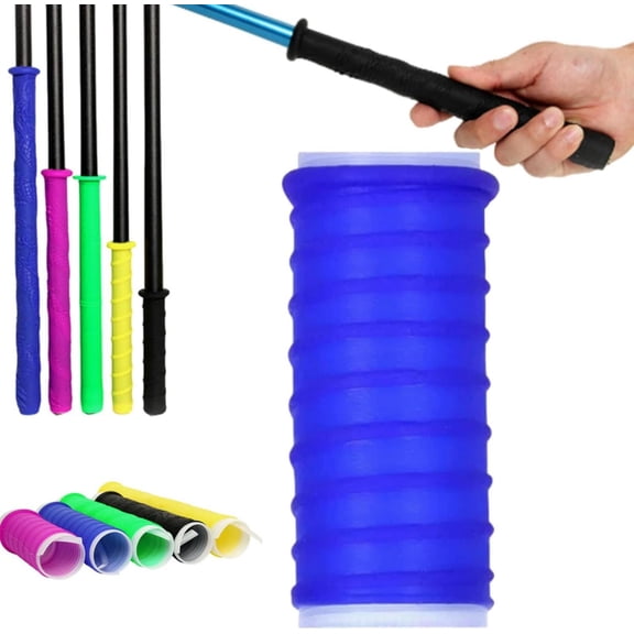 &nbsp;Cold Shrink Handle Wrap with Textured Grip – Silicone Non-Slip Cover for Secure Tool & Sports Handles – Durable, All-Weather Cold-Shrink Sleeve for Comfort & Control(Blue)