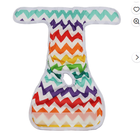  Colorful Pattern Dog Diaper, Washable and Leak Proof Reusable Female Dog Wrap, Comfortable for Training, Travel, and Senior Dogs, Eco-Friendly Alternative to Disposable Options