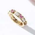thumbnail image 1 of &nbsp;Colors Shiny Cubic Zircon Women Rings Gold Color Female Daily Wear Stylish Colorful Rings Anniversary, 1 of 3